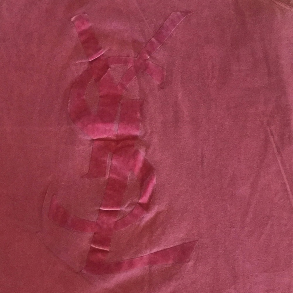 Yves saint Laurent pink cotton tank top